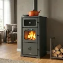 Poêle à bois hydro avec four Neptune - 25 Kw