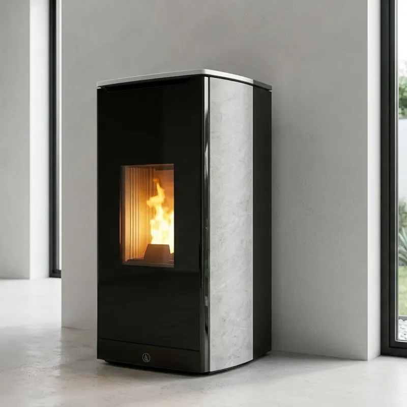 Poêle à granulés étanche Odette (sortie arrière) - 8 Kw