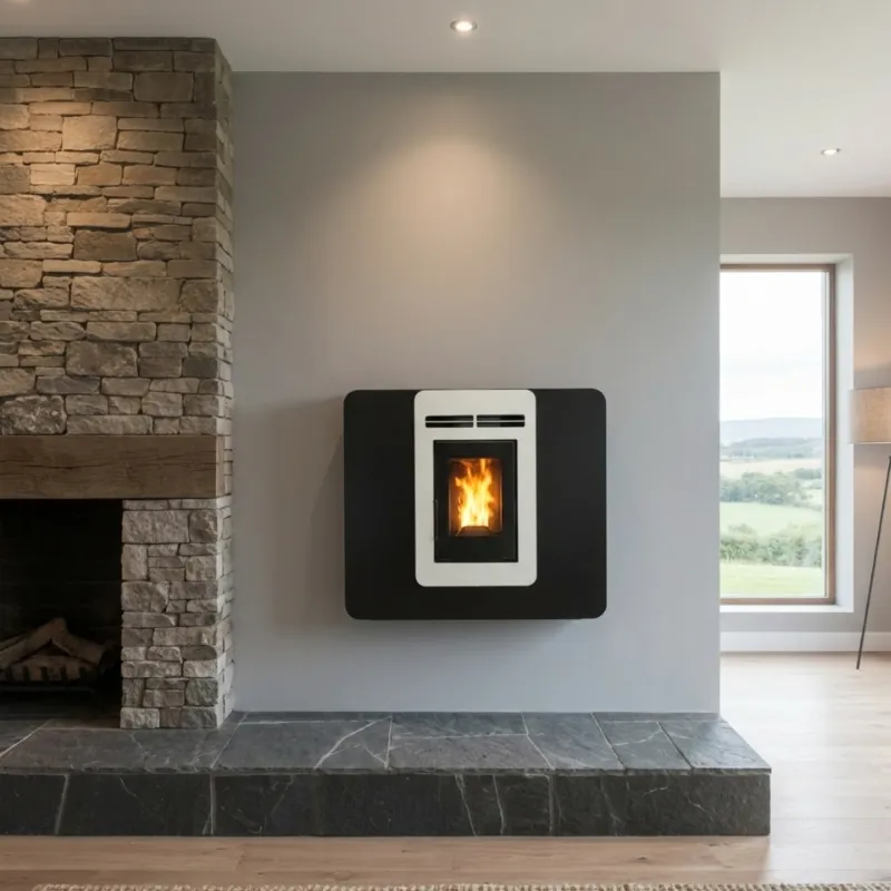 Poêle à granulés étanche extra plat Veloce - 6 Kw