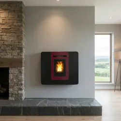 Poêle à granulés étanche extra plat Veloce - 6 Kw