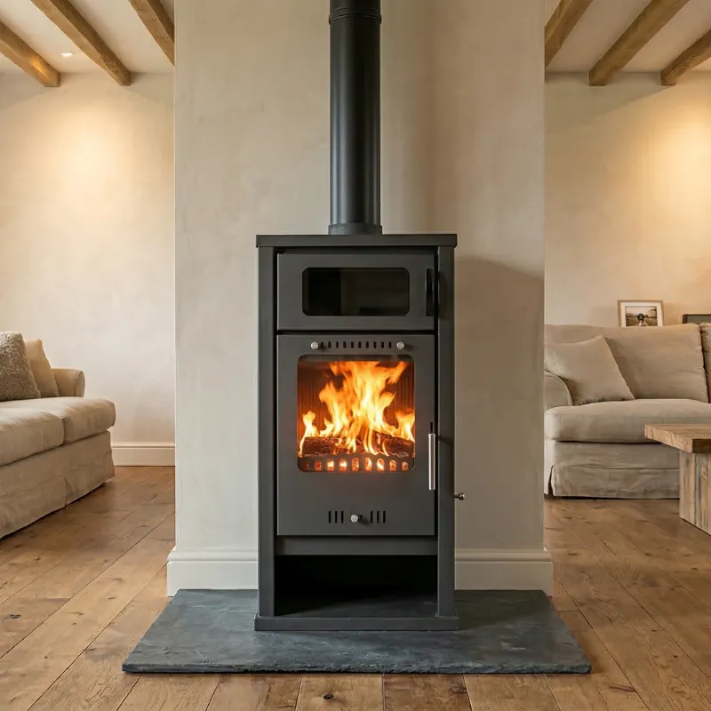 Poêle à bois avec four Titan - 8 Kw