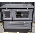 Cuisinière à bois sur socle Andésite - Reconditionnée - A - 8 Kw