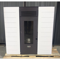 Poêle à granulés extra plat hydro Agosta - Reconditionné - A - 16 Kw