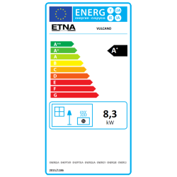 Poêle à granulés étanche Vulcano Silenzio - Reconditionné - A - 9,2 Kw