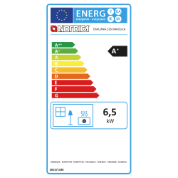 Poêle à bois Emiliana - 6,5 Kw