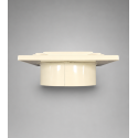 BOITIER A LAMELLES 17X17 Ø125 INOX - CREME