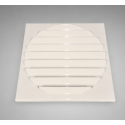 BOITIER A LAMELLES 17X17 Ø125 INOX - CREME