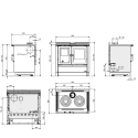 Schéma Cuisinière à bois encastrable Venezia