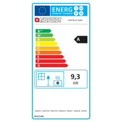 Poêle à bois avec chauffe plat Isotta con cerchi - 9,3 Kw