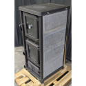 Poêle à bois avec four et plaque de cuisson Olympia Pierre Ollaire - Reconditionné - A - 12,2 Kw