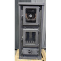 Poêle à bois avec four et plaque de cuisson Olympia Pierre Ollaire - Reconditionné - A - 12,2 Kw