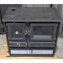Cuisinière à bois bouilleur Super Thermo Magnum pierre ollaire - Reconditionné - A+ - 17 Kw