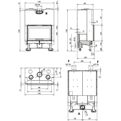 Étiquette cheminée à bois Monoblocco 90PA 2.0