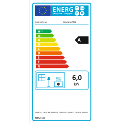 Cuisinière à bois Alma Mons - Reconditionné - B+ - 9 Kw