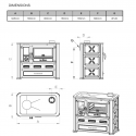 Cuisinière à bois Alma Mons - Reconditionné - B+ - 9 Kw