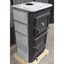 Poêle à bois bouilleur Thermo Vulkan plus - Reconditionné - A - 19 Kw