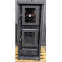 Poêle à bois avec four et plaque de cuisson Olympia Pierre Ollaire - Reconditionné - A+ - 12,2 Kw