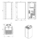 Poêle à granulés étanche (sortie dessus concentrique) Cristallo Silenzio Up - Reconditionné - B+ - 9,2 Kw