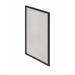 Protection murale rectangulaire 85 x 120 cm - Noir