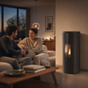 Poêle à granulés étanche - Vertigo canalisable  - ETNA - 9,2 Kw