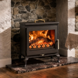 Poêle à bois avec chauffe plat Castilla - 8 Kw