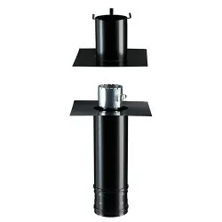Kit d'adaptation du conduit PGI en départ du plafond sur le tubage flexible KRFLC 80/130PGI