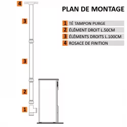 Kit complet de tuyaux d'évacuation Poujoulat