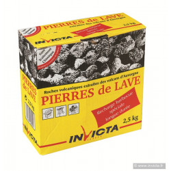 Boîte de 2,5 Kg de Pierres de Lave