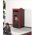 Pack poêle à granulés hydro Baracuda Commo Plus + Kit d'installation sortie arrière