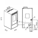 Pack Poêle à granulés étanche Vittoria Plus + Kit d'installation ventouse