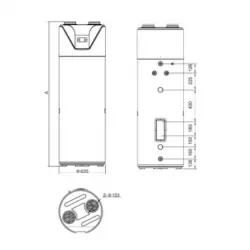 Chauffe-eau thermodynamique 200L