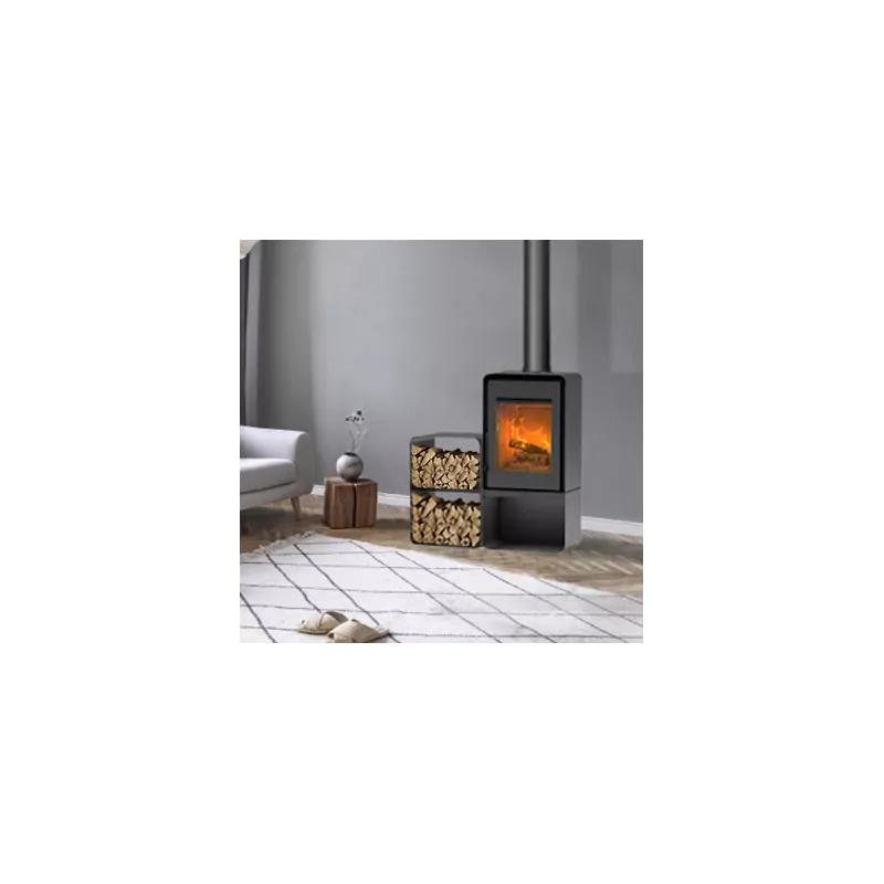 Poêle à bois Domino avec range bûche et module 2 étages ETNA 8,5 kw — free download