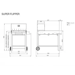 Barbecue au feu de bois Super Flipper