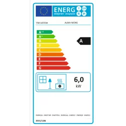 Cuisinière à bois Alma Mons - 9 Kw