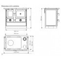 Cuisinière à bois Magnum - 10 Kw