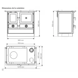 Cuisinière à bois Magnum - 10 Kw