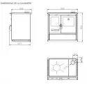 Cuisinière à Bois North - 9 Kw