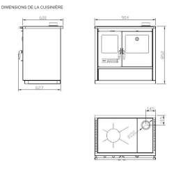 Cuisinière à Bois North - 9 Kw