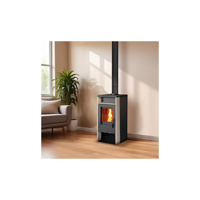Poêle à bois VEGA pierre de sable - 6 Kw