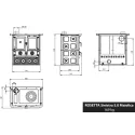 Cuisinière à Bois Rosetta 5.0 Maiolica - 7,9 Kw
