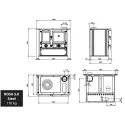 Plan Cuisinière à bois Rosa 5.0 Steel