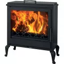 Poêle à bois avec chauffe plat Aube - 7,1 Kw