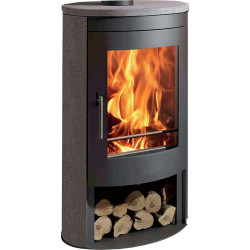 Poêle à bois étanche Oval 3 Stones - 8,7 Kw