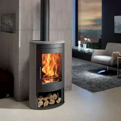 Poêle à bois étanche Oval 3 Stones - 8,7 Kw