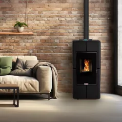 Poêle à granulés étanche et canalisable Tendenza - 10 Kw