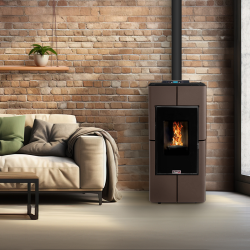 Poêle à granulés étanche et canalisable Tendenza - 10 Kw