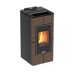 Poêle à granulés étanche canalisable Tendenza + Kit conduits concentrique sortie arrière - 10 Kw