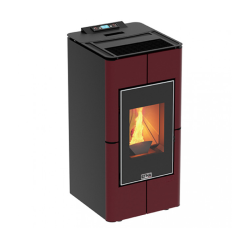 Poêle à granulés étanche canalisable Tendenza + Kit conduits concentrique sortie arrière - 10 Kw