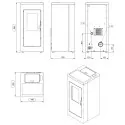 Poêle à granulés étanche Vulcano Silenzio - 9,2 Kw