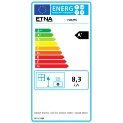 Poêle à granulés étanche Vulcano Silenzio + Kit conduits concentrique sortie arrière - 9,2 Kw